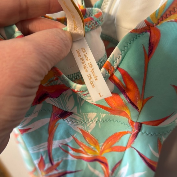 Helen Jon Swim Dress size Large Summer Beaches Poolside Party Tropical - Picture 5 of 8